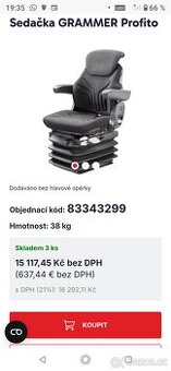 Vzduchová sedačka Grammer Profito