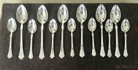 starožitné lžičky Sandrik Alpaka 13ks