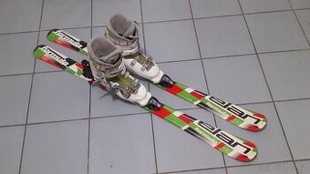Dětské lyže Elan formula - 130cm + dětské lyžáky - 25-26cm