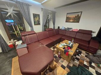 Rohová sedací souprava Napoli OB+3+R+3B rozkládací, levá