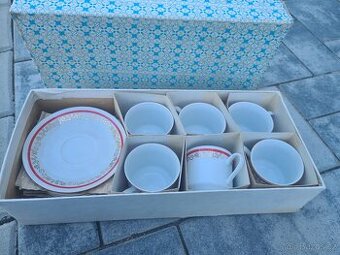 Nové kávové šálky a podšálky Karlovarský porcelán Stará Role