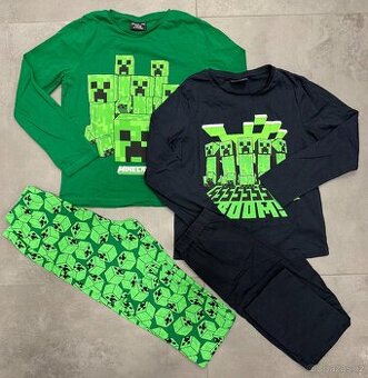 Dlouhé chlapecké pyžamo Minecraft, vel. 158-164