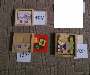 dřevěné a plastové hrací hračky