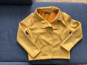 Bunda biker z imitace semiše