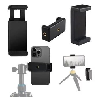 Držák mobilu na stativ s dvěma 1/4" závity