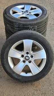 Originální alu kola Seat R16 5x112 + pneu zimní