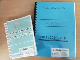 Katalog a dílenská příručka na Zetor 2011, 3011, 4011