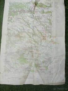 WWII,WW2-německé mapy 1944 a 1945 Benátky nad Jizerou,Kladno - 1