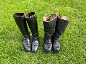 stará uniforma boty vojenské boty kanady rajtky kožené