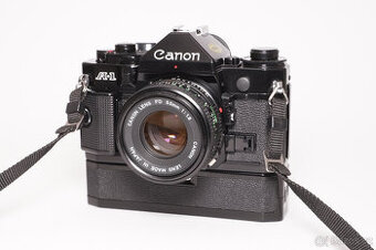Canon A-1, FD 50mm/1,8, Power Winder A - 1