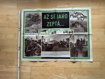 Retro socialistický plakát