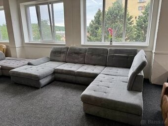 Sedací souprava ve tvaru U - rozkládací - NEPOUŽITÉ