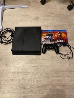 Playstation 4 (ps4) 500gb + rdr 2, mafia definitive edition
