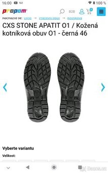 Pracovní boty nové velikost 46