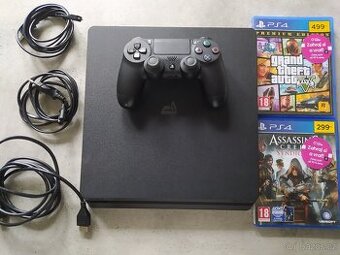 PS4 Slim 1TB + GTA V a AC Syndicate