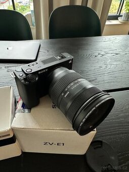 Sony ZV E1 + Sigma 16-28mm 1.8 camera + 124gb SD