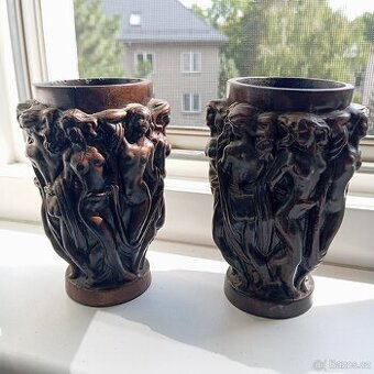 Vazy inspirovane Lalique - Bacchantes