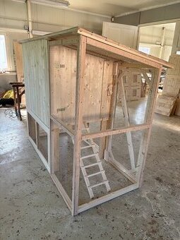 Nový velký dřevěný kurník – palubky 20mm – Doprava po ČR zda