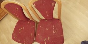 Prodám 2 ks čalouněná židle z masívu (buk) velmi kvalitní