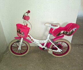 Dětské kolo s přídavnými kolečky Máša a medvěd, 14