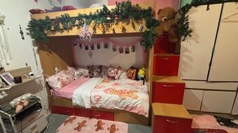 Patrová postel na míru – 2× 90×200 cm, s úložným prostorem