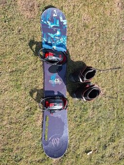 Snowboard+vazani+boty