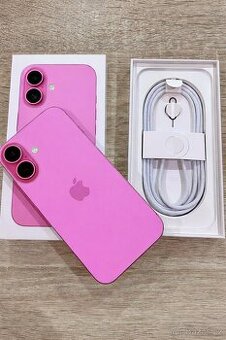 iPhone 16 Růžová BATERIE 100% TOP