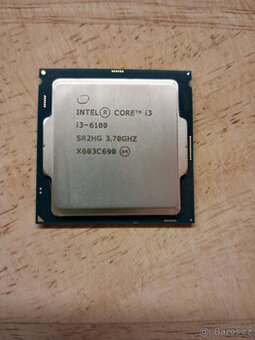 Intel Core i3- 6100 3MB L3, LGA 1151, 3,70 GHz + chladič