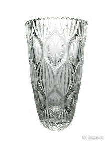 Váza z čirého skla- Rudolfova huť.
