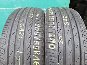 Prodám letní pneu 205/55/16  Bridgestone