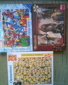 3x Puzzle 1000dílků