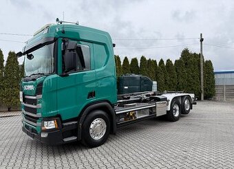 Scania R500 6x2 - hákový nosič kontejnerů