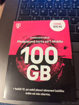 T-Mobile SIM karta 100GB nová, limitovaná edice 5G