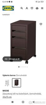 Prodám psací stůl+zásuvkový kontejner 2x