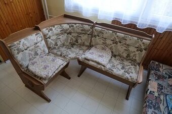 Rohová lavice do kuchyně / jídelny – retro styl
