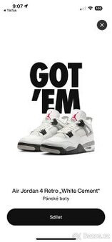 Jordan 4 Retro | White Cement OG