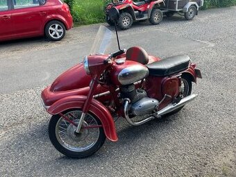 Jawa 250/353+side Velorex r.v. 1960