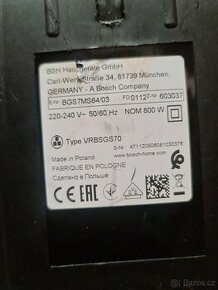 Bezsáčkový Vysavač Bosch BGS7MS64 ProSilence Series 8 černý