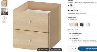 IKEA KALLAX vložka s šuplíky 4x
