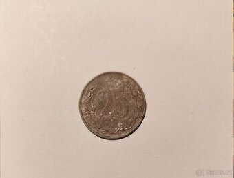 Mince - 25 haléřů ČSR r. 1953