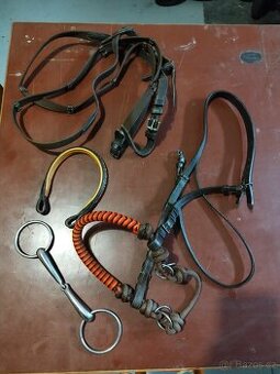 Kožená uzdečka a otěže