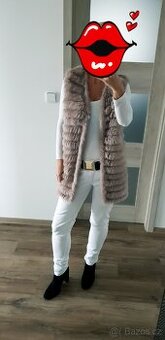 Vesta z Francie pravá kožešina vel.S