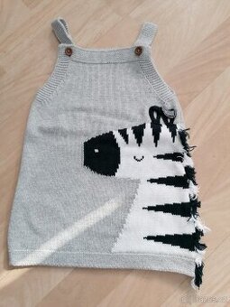 Dívčí pletené šatičky 9 - 12m