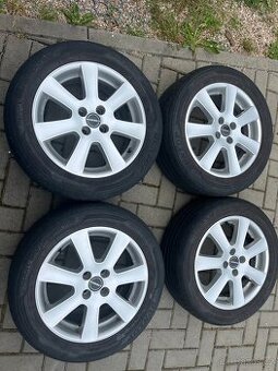 4x litá kola BORBET 4x98 R16, letní pneu 50 %