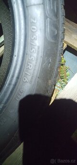 2 x 205/55 R16 Dunlop Winter Sport 3D, 4,5mm prof.,výr. 9/18