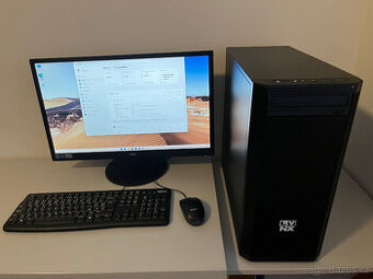 Zánovní PC i5, 16GB, 1TB SSD, AMD, monitor, kláv+myš, záruka