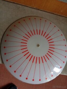 Retro stínidlo lustru - barvené sklo