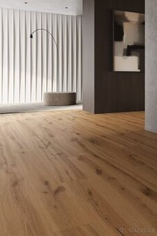 Vinylová minerální podlaha Dub Amber s podložkou novinka
