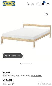 DOVOZ MOŽNÝ postel IKEA 140x200.