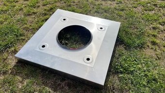 Krycí deska komínu Schiedel ABS1218P – nerez, nová